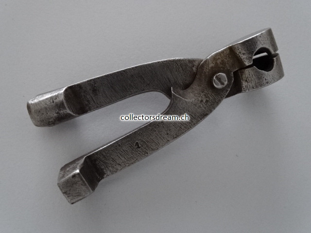 Antike Kugelgiesszange Kaliber ca. 8mm