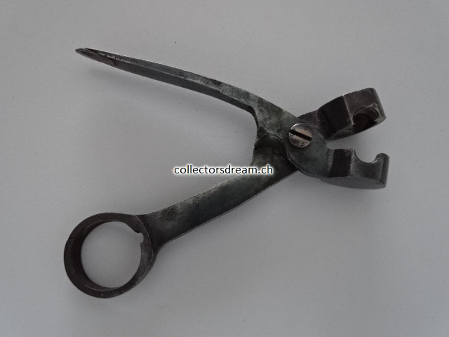 Antikel Kugelgiesszange Kaliber ca. 11mm