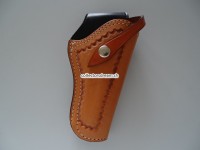 Lederholster zu Revolver Smith & Wesson K-Rahmen (passt nicht für L-Rahmen) für Model 10, 14, 15, 19, 66, Ruger Security-Six, Taurus 65, 66. Lauflänge 4"