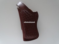 Lederholster zu Revolver Smith & Wesson N-Rahmen, Lauflänge 4", Modelle 27, 28, 29, Linkshänder Holster