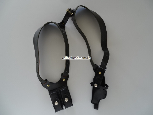 Schulterholster aus Leder für kleine Pistolen im Kaliber 6,35mm, für Linkshänder