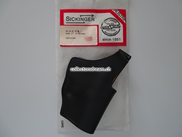 Lederholster zu Revolver Smith & Wesson, K-Rahmen für Model 19 und 66. Lauflänge 2-1/2"