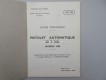 Anleitung / Manual, Pistolet Automatique 9mm, Model 1950, Ausgabe 1973