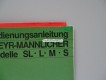 Anleitung/Manual, Steyr Mannlicher Modelle SL - L - M - S