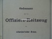 Buch " Ordonnanz über das Offiziers-Reitzeug der schweizerischen Armee, original Ausgabe von 1900
