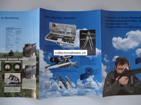 Alter Faltprospekt SIG Stgw 90PE / SG 550-1 Ausgabe 1990