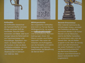 Buch " Schwerter, Säbel, Seitenwehren " Bernische Griffwaffen 1500 - 1850