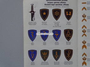 Büchlein, Uniformen und Abzeichen der schweizerischen Armee, Ausgabe von 1969