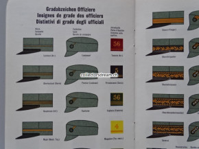 Büchlein, Uniformen und Abzeichen der schweizerischen Armee, Ausgabe von 1969