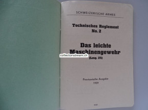 Technisches Reglement No.2 Lmg. 25 Ausgabe 1939