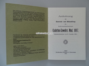 Anleitung / Manual, Kadettengewehr Model 1897