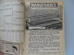 Katalog - Buch Manufrance Saint-Etienne Loire, original aus den 1950-er Jahren