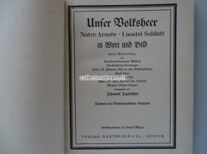 Buch Unser Volksheer in Wort und Bild, Rückblick auf unsere Grenzwacht 1914-1918