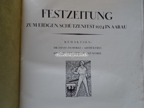 Buch - Festzeitung Eidg. Schützenfest Aarau 1924