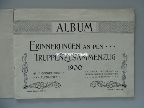 Büchlein - Album Erinnerungen an den Truppenzusammenzug 1900