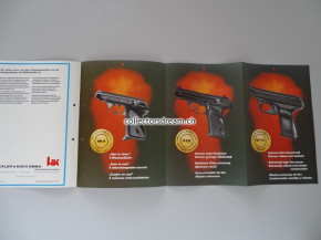 Heckler & Koch Faltprospekt aus dem Jahr 1973