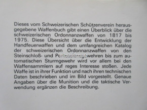 Buch Hand- und Faustfeuerwaffen Schweizerische Ordonnanz 1817 bis 1975