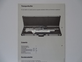 Bedienungsanleitung zu Walther WA2000 Präzisionsgewehr