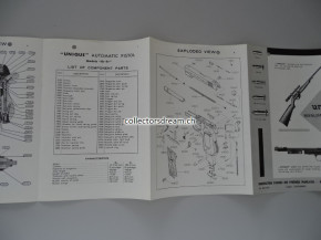 Manual / Anleitung Unique Pistole Mod. Rr-51 Police & Fr-51 Police