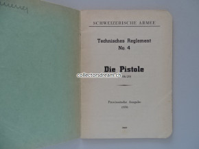 Reglement Die Pistole (P 06/29) Parabellum Model 1906/1929