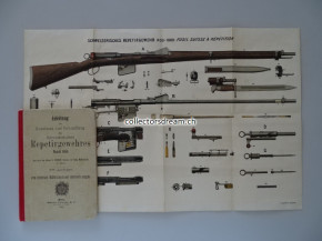 Anleitung zum Repetiergewehr Model 1889 originales Exemplar von 1892
