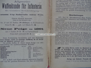 Anleitung zum Repetiergewehr Model 1889 originales Exemplar von 1892
