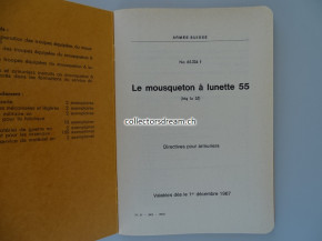 Manual / Reglement Le mousqueton à lunette 55 (1955)