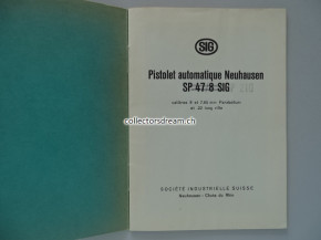 Manual Pistolet automatique Neuhausen SP 47/8 / P210