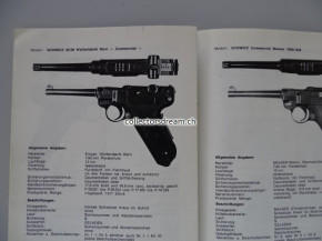 Büchlein (originales Exemplar kein Nachdruck) Die Geschichte der Parabellum-Pistole in der Schweiz R. Kornmayer