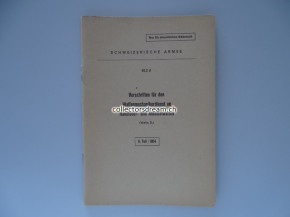 Reglement/Anleitung Vorschriften für den Waffenmechanikerdienst an Handfeuer- und Automatwaffen. I. Teil & II. Teil / 1954