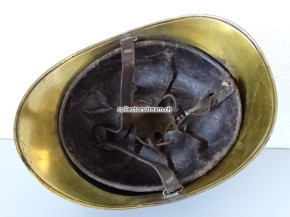 Feuerwehrhelm Frankreich Sapeurs Pompiers de Kingersheim Elsass, ca. um 1900/20