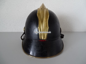 Feuerwehrhelm mit langem Messingkamm ca. 1920/30-er Jahre