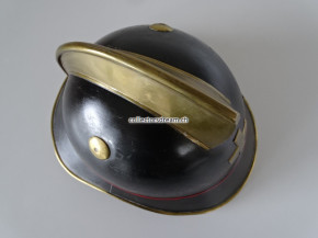 Feuerwehr Metallhelm mit Messingkamm
