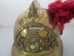Antiker Feuerwehrhelm, Frankreich ca. um 1900/20, Sapeur Pompiers de Bethoncourt
