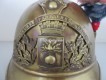 Antiker Feuerwehrhelm, Frankreich ca. um 1900/20, Sapeur Pompiers Kruth (Elsass Haut Rhin)