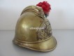 Antiker Feuerwehrhelm, Frankreich ca. um 1900/20, Sapeur Pompiers Kruth (Elsass Haut Rhin)