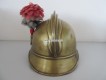 Antiker Feuerwehrhelm, Frankreich ca. um 1900/20, Sapeur Pompiers Kruth (Elsass Haut Rhin)