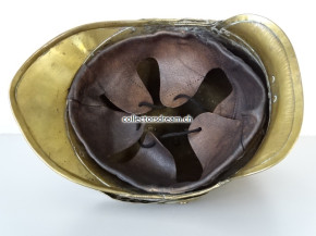 Antiker Feuerwehrhelm, ca. um 1810-1850, wohl Kommandant, Sapeur Pompiers de St. Broingt-L-Bs