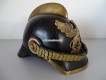 Lederhelm, Baden für Feuerwehr ca. um 1900