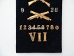 Mustertafel mit Metallabzeicheichen, div. Ordonnanzen