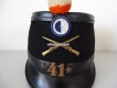 Tschako / Käppi, Ord. 1898, Infanterie - Schützen, Bat. 41, Kanton Luzern