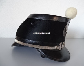 Offiziers Tschako / Käppi kantonaler Stabs-Major Ord. 1888, Infanterie Landwehr Bat. 106 Fribourg / Freiburg