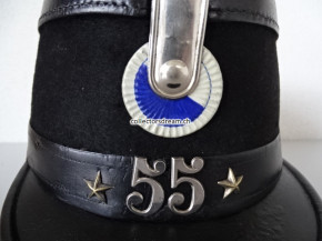 Tschako / Käppi Ordonnanz 1888 Infanterie Bat. 55
