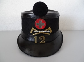 Käppi / Tschako "Vetterli-Käppi" Ord. 1869/75 eidg. Sappeur