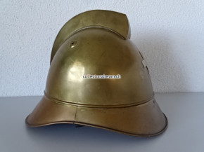 Feuerwehrhelm aus Messing ca. 1920/30-er Jahre