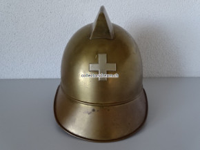 Feuerwehrhelm aus Messing ca. 1920/30-er Jahre