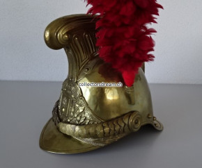 Antiker Feuerwehrhelm, ca. um 1810-1860,  wohl Kommandant, Sapeur Pompiers Espaubourg