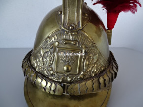 Antiker Feuerwehrhelm, ca. um 1810-1860,  wohl Kommandant, Sapeur Pompiers Espaubourg