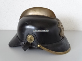 Antiker Feuerwehrhelm aus Leder wohl Kt. Bern