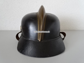 Antiker Feuerwehrhelm aus Leder wohl Kt. Bern